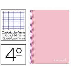 Cuaderno espiral Liderpapel Witty Tamaño cuarto Tapa dura 80 09786