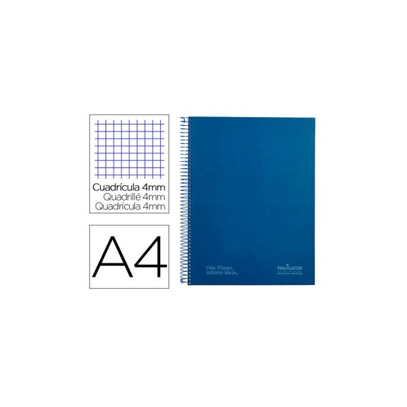 Cuaderno Espiral Navigator A Tapa Dura H Gr Cuadro Mm Con