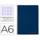 Bloc Liderpapel DIN A6 micro wonder cuadro cuadro 5mm 4 bandas tapa plástio 90 gr color azul
