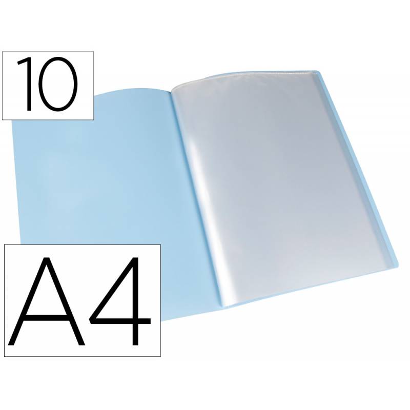 Carpeta escaparate Liderpapel DIN A4 10 fundas polipropileno (10993)