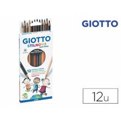 Lapices de colores acuarelables Giotto Stilnovo caja de 12 colores
