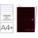 Cuaderno Oxford Ebook 1 DIN A4+ Negro y Rosa 80 hojas Tapa Plastico Rayado Horizontal