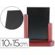 Pizarra sobremesa Liderpapel negra doble cara de madera 10x15 cm