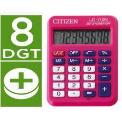 Calculadora bolsillo Citizen Modelo LC-110N fucsia 8 digitos