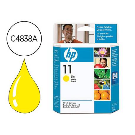 Cartucho HP 11 color Amarillo C4838A (95097) - Materialescolar.es