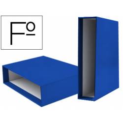 Caja archivador marca Liderpapel de palanca Folio documenta Azul
