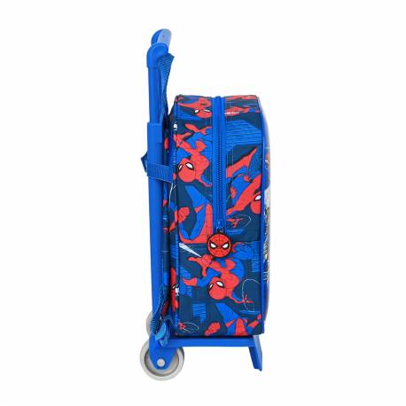 MOCHILA ESCOLAR SAFTA CON CARRO 220X100X280 MM SPIDER-MAN (229014)