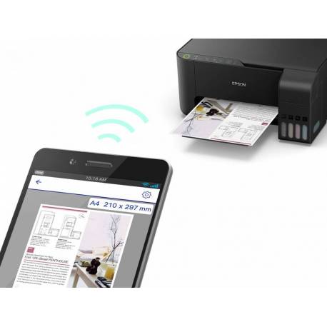 EQUIPO MULTIFUNCION EPSON ECOTANK ET-2715 TINTA WIFI 33 PPM (161806)