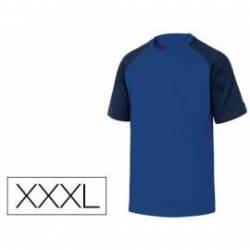 Camiseta manga corta Deltaplus de color azul talla XXXL