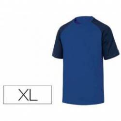 Camiseta manga corta Deltaplus de color azul talla XL