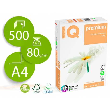 Papel multifuncion A4 Mondi IQ Premium 80 g/m2