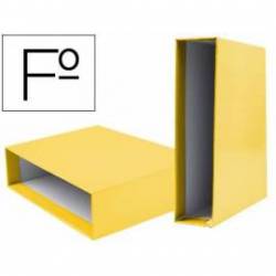Caja Archivador Liderpapel Documenta Folio Lomo 82mm color amarillo
