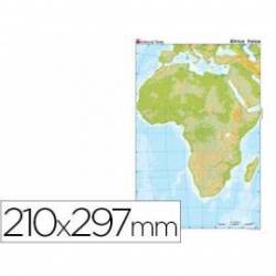 Mapa mudo de Africa fisico