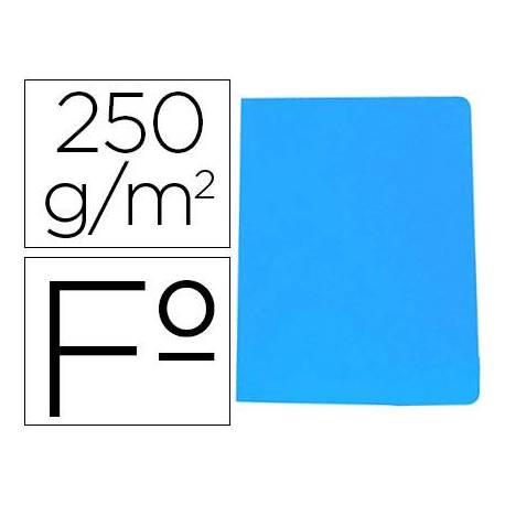 Subcarpeta Gio Folio 250 gr Cartulina color azul