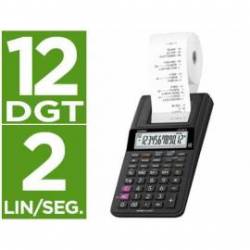 Calculadora Impresora Casio HR-8rce 12 dígitos