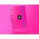 Carpeta con recambio Antartik A4 4 anillas 25 mm de Carton forrado color rosa