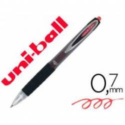 Boligrafo Uni-Ball roller UMN-207 color rojo trazo 0,4 mm