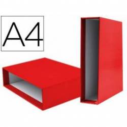 Caja archivador marca Liderpapel de palanca Din A4 documenta Rojo