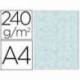 Papel Pergamino Liderpapel DIN A4 240g/m2 Color Azul Pack de 10 Hojas Con Bordes