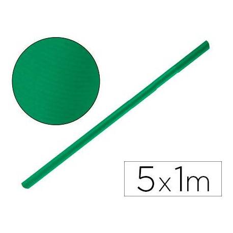 Bobina Papel Kraft Liderpapel de 5x1 m Verde fuerte