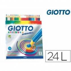 Lapices de colores Giotto Stilnovo acuarelables 24 colores