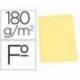 Subcarpetas de cartulina Gio folio amarillo pastel 180 g/m2