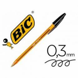 Boligrafo Bic Cristal Naranja color negro 0.30 mm