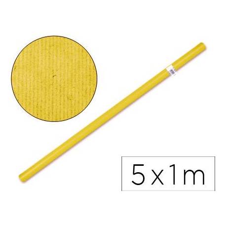 Bobina papel tipo kraft Liderpapel 5 x 1 m amarillo
