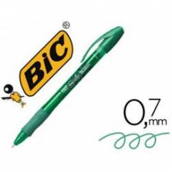 Boligrafo Bic Gelocity Illusion Borrable Color Verde punta 0,7 mm