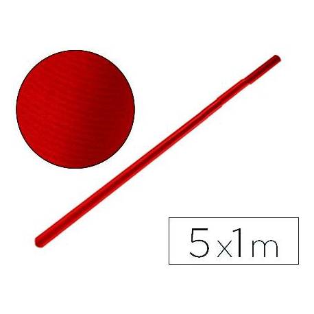 Bobina papel tipo kraft Liderpapel 5 x 1 m rojo cherry
