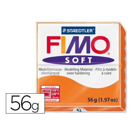 Pasta para modelar Staedtler Fimo Soft naranja 56 gr