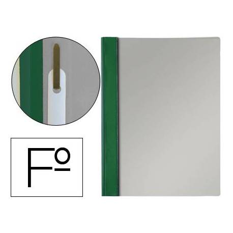 Carpeta dossier fastener Esselte PVC rigido Folio color verde