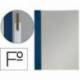 Carpeta dossier fastener Esselte PVC rigido Folio color azul marino