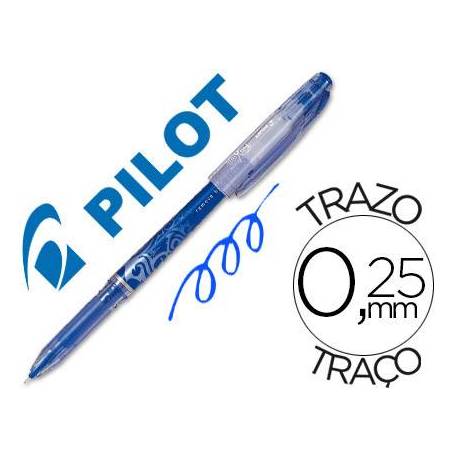 Boligrafo Borrable Pilot Frixion 0,25 mm Punta de aguja Color Azul