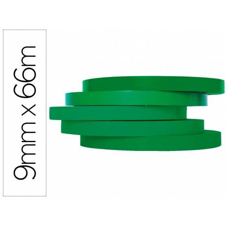 Cinta precintadora marca Q-Connect 66mx9mm verde