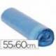 Bolsa basura azul 55x60cm galga 120 rollo 20 unidades con cierre cierre facil