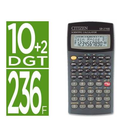Calculadora Cientifica Citizen Modelo SR-270N 12 dígitos