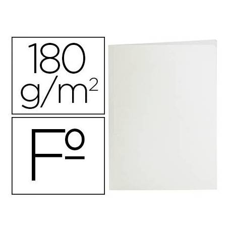 Subcarpeta de cartulina Liderpapel tamaño folio blanco 180g/m2
