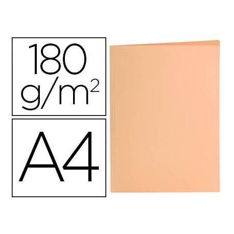 Subcarpeta de cartulina Liderpapel Din A4 Naranja pastel 180g/m2