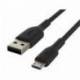 CABLE BELKIN CAB005BT1MBK BOOST CHARGE USB-A A MICRO-USB LONGITUD 1 M COLOR NEGRO