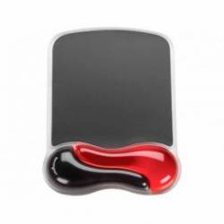 Alfombrilla para raton kensington duo gel con reposamuñecas color negro/rojo 240x182x25 mm