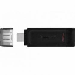 MEMORIA KINGSTON DATA TRAVELER 70 USB 3.2 + TIPO C 32 GB COLOR NEGRO