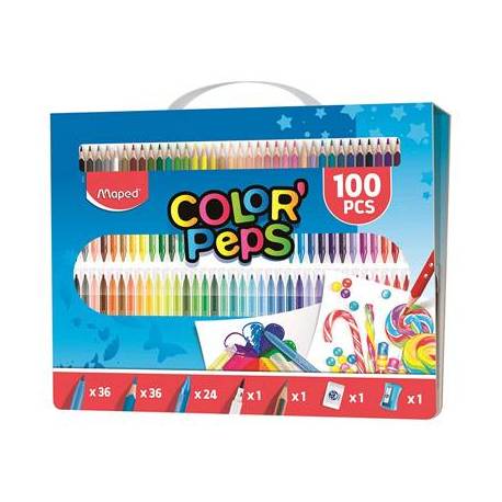 Set de pintura estuche Color Peps Maped Kit 100 piezas surtidas