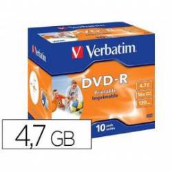 DVD-R VERBATIM Capacidad 4,7 GB duración 120 min