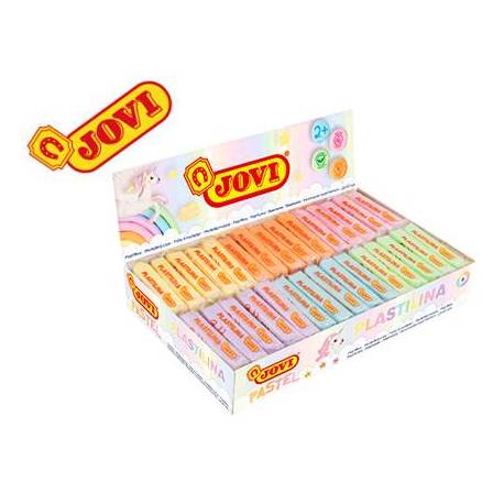 Plastilina Jovi colores pastel surtidos caja 30 unidades 50 gr