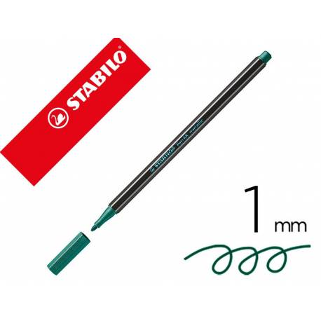 Rotulador Stabilo Acuarelable Pen 68 Color Verde Metalico