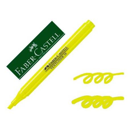 Rotulador Faber Castell fluorescente Textliner 38 amarillo
