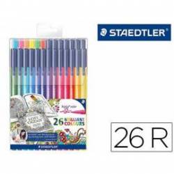 Rotuladores Staedtler Triplus color 323 edición Johanna Basford caja 26 colores