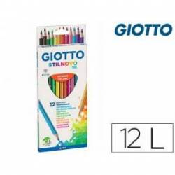 Lápices de colores marca Giotto Stilnovo Tri Caja de 12 colores