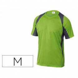 Camiseta manga corta DeltaPlus color verde talla M